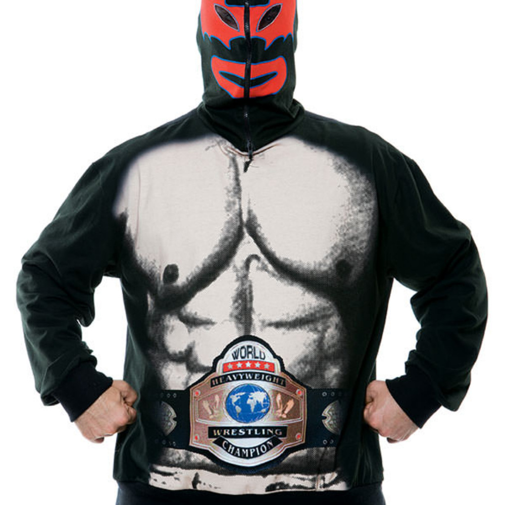 Zipperheadz Mexican Wrestler Costume HOODI LUTTEUR